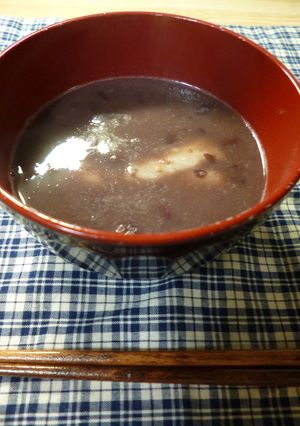 あん入り餅で・簡単ぜんざい-レシピのメイン写真