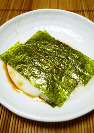 ルクエdeやわらか～！生餅の磯辺焼き風。-レシピのメイン写真