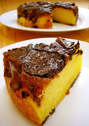 超簡単♪しっとり♡チョコHMバターケーキ-レシピのメイン写真
