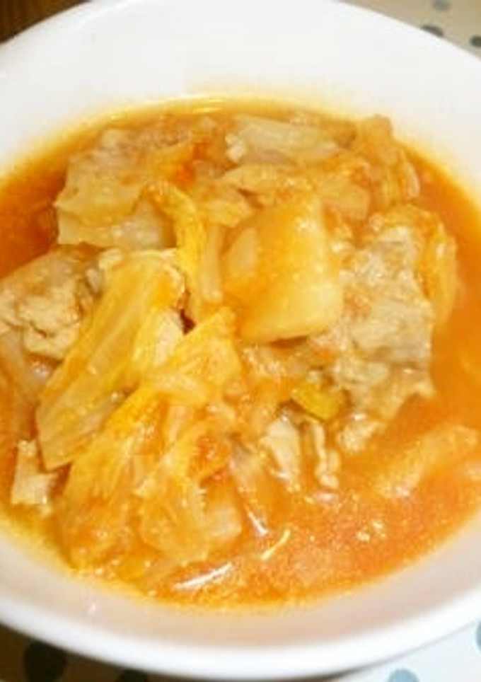 コトコト煮た白菜のとろとろトマトスープ煮-レシピのメイン写真