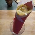 クレープ屋さんの包み方