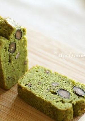 抹茶小倉バターケーキ-レシピのメイン写真