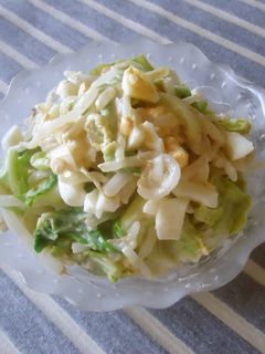 キャベツともやしの味噌たまヨ☆サラダ-レシピのメイン写真