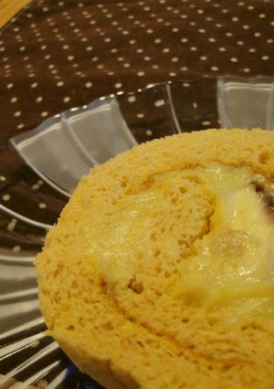 さつまいも＆あずき＊和ロールケーキ♪-レシピのメイン写真