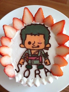 ワンピース ゾロ 誕生日ケーキ-レシピのメイン写真