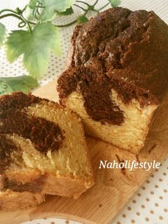 しっとり♪マーブルパウンドケーキ*。゜-レシピのメイン写真