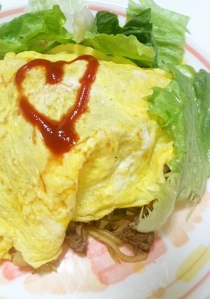 具だくさんオムそば-レシピのメイン写真