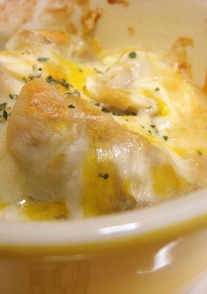 リメイク　やつがしら　里いも煮　チーズ焼-レシピのメイン写真