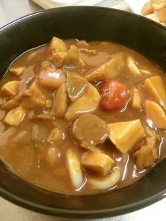 煮しめでカレーうどん-レシピのメイン写真