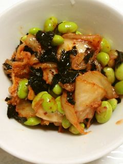 簡単!枝豆キムチ韓国海苔あえ-レシピのメイン写真