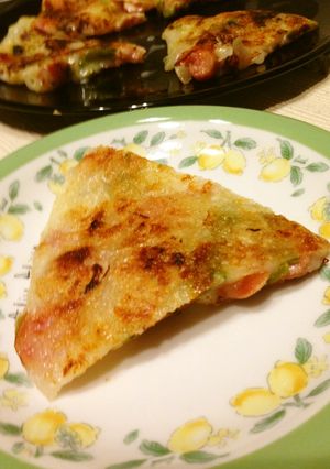 餅でモッチリーノ満喫ピザ-レシピのメイン写真