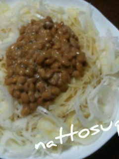 騙されたと思って食べてみて♪納豆スパ-レシピのメイン写真