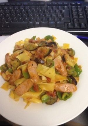 野菜パスタ(トマト味)-レシピのメイン写真