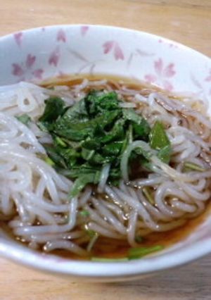 ホットこんにゃく麺(青じそ味)-レシピのメイン写真