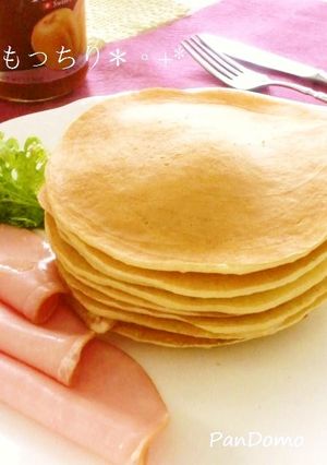 もっちりパンケーキ-レシピのメイン写真