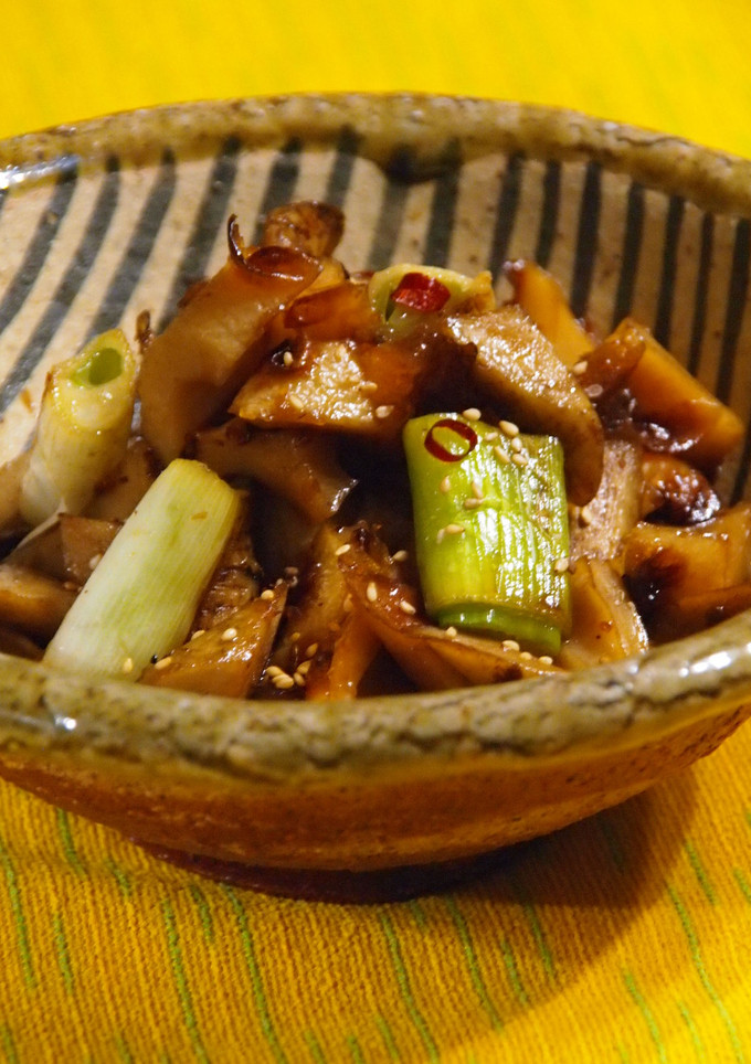 茹で牛蒡とちくわの甘醤油炒め-レシピのメイン写真