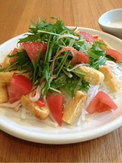 大根と水菜の和風シーザーサラダ-レシピのメイン写真
