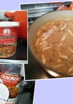 簡単タイ風カレー レッドカレー-レシピのメイン写真