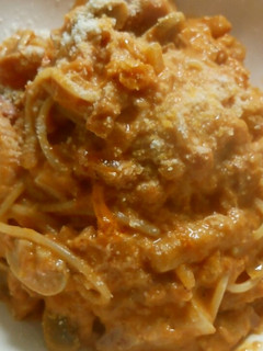 本格!パンチェッタのトマトクリームパスタ-レシピのメイン写真