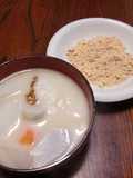白みそで雑煮＆きな粉餅