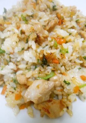 鶏肉と春の七草のチャーハン-レシピのメイン写真
