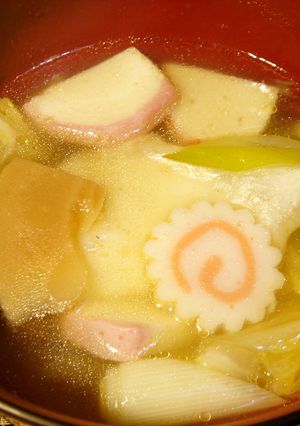 お雑煮に飽きたら☆中華スープ餅！-レシピのメイン写真