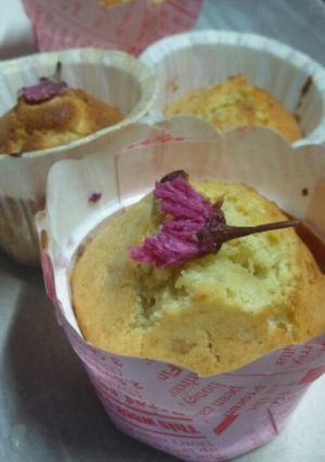 *＊桜とホワイトチョコのマフィン＊*-レシピのメイン写真