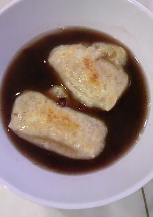 IHでもフライパンで焼き餅入りぜんざい-レシピのメイン写真
