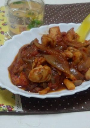 鶏肉のトマト煮込み-レシピのメイン写真