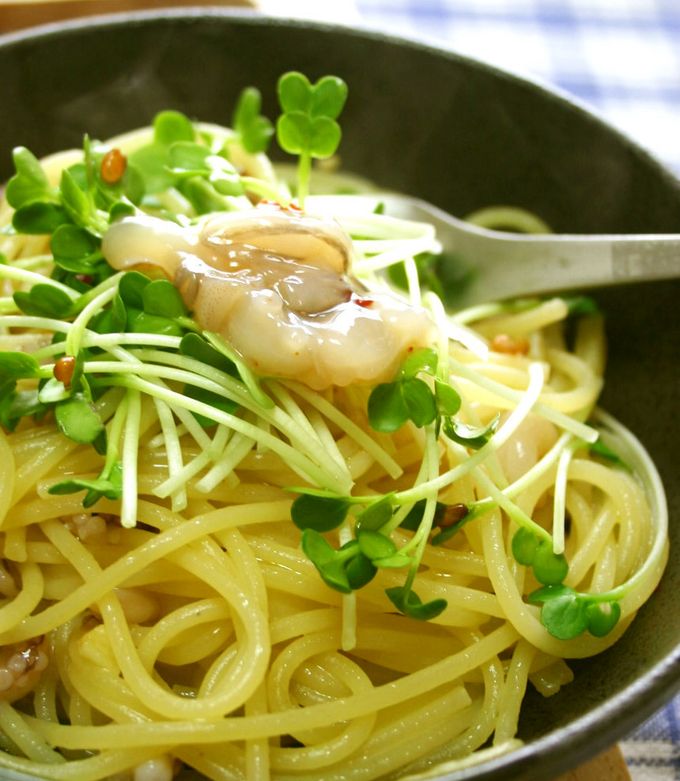 簡単ランチ☆タコわさパスタ~♪ by 薄荷パン 【クックパッド】 簡単