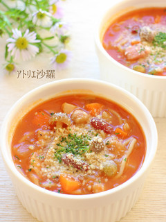 たっぷり野菜&パスタ✿ミネストローネ✿-レシピのメイン写真