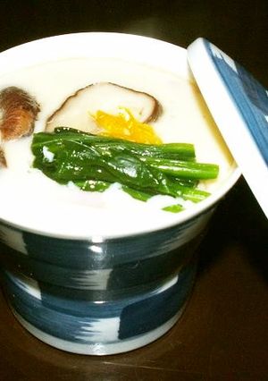 ゆり根蒲鉾の残りで茶碗蒸し-レシピのメイン写真
