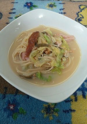 鮭とキャベツのホットミルクパスタ-レシピのメイン写真