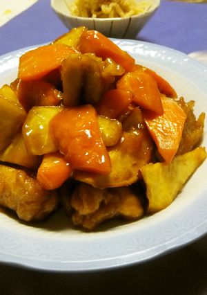 鶏肉とさつまいもの甘酢あん-レシピのメイン写真