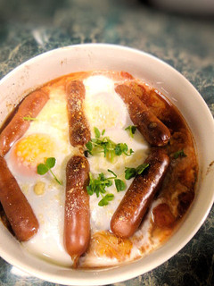 白菜とソーセージのフラメンカエッグ-レシピのメイン写真