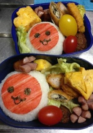 キャラ弁 太鼓の達人 ドンちゃん-レシピのメイン写真