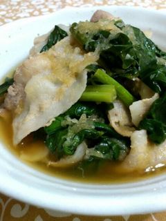 さっぱり*ほうれん草と豚ばら肉のみぞれ煮-レシピのメイン写真
