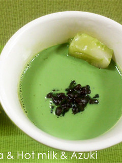 お抹茶ホットミルクぜんざい-レシピのメイン写真