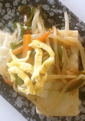 もやしたっぷり豆腐ステーキ-レシピのメイン写真