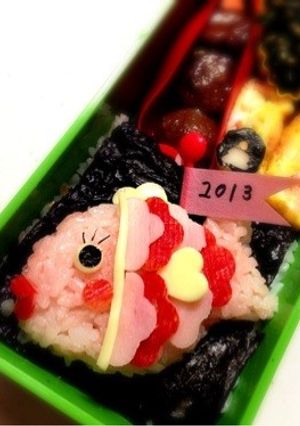 キャラ弁☆めでたい！鯛♡お正月にも！-レシピのメイン写真