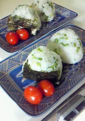 子供と作った！聖護院カブの菜飯おにぎり-レシピのメイン写真