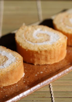 伊達巻風♥米粉ロールケーキ♥-レシピのメイン写真