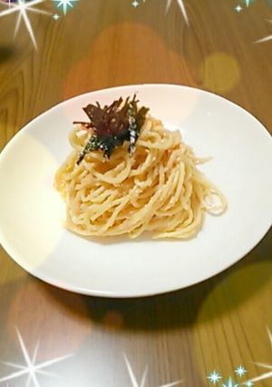 簡単早い!材料2つのたらスパ♪-レシピのメイン写真