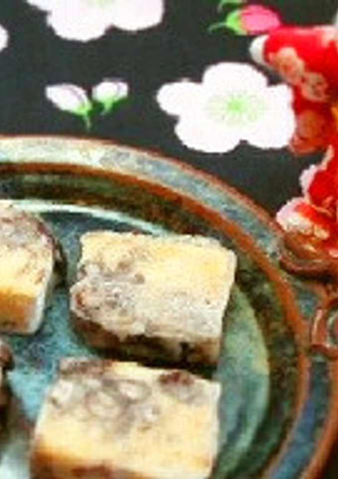 黒豆米粉蒸し物を使ってきんつば風-レシピのメイン写真