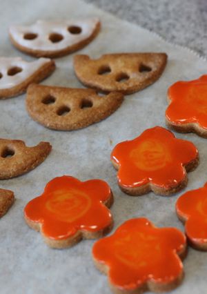 れんこんクッキーとニンジンクッキー♥-レシピのメイン写真