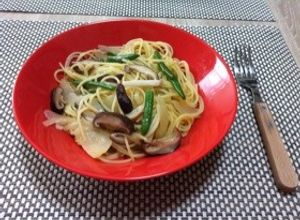 蒲鉾とどんこ椎茸の和風パスタ-レシピのメイン写真