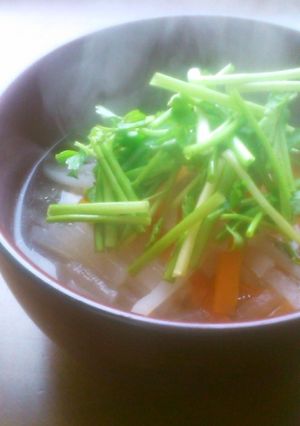 野菜たっぷり 仙台風お雑煮-レシピのメイン写真