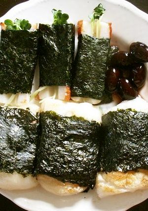 餅と竹輪の磯部巻き-レシピのメイン写真