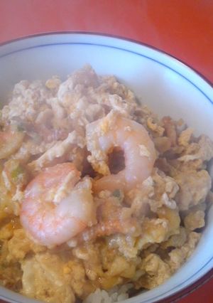 簡単かき揚げ玉子丼-レシピのメイン写真