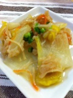 白菜と帆立のオイスター煮込み-レシピのメイン写真